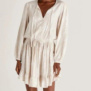 Z SUPPLY | CAMILA LIGHTWEIGHT SUMMER MINI DRESS | COLOR SANDSTONE | M